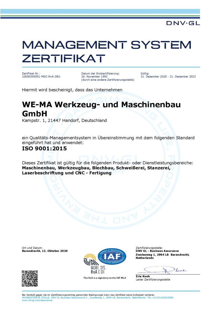 Qualitätsmanagement ISO:9001:2015